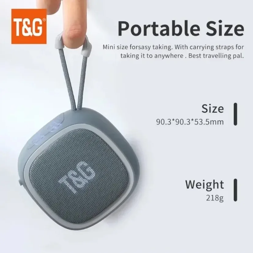 Fm Transmitter - Przenośny głośnik Bluetooth TG659 T&G do