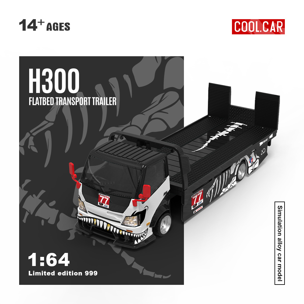 Car Accessories Company - Cool Car 1:64 H300 Płaska Przyczepa