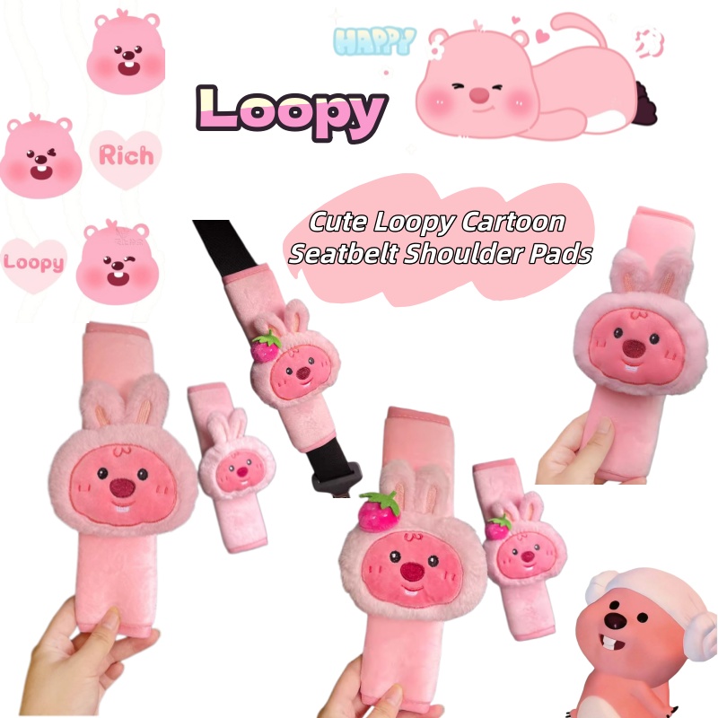 Car Accessories Cute - Urocza pluszowa maskotka bebrka Loopy, kreatywna
