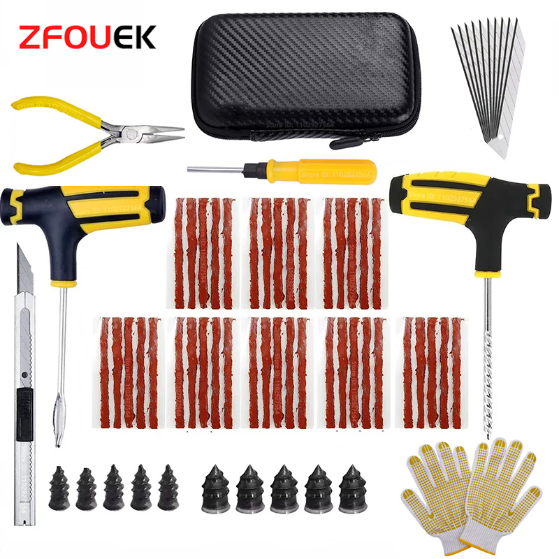 Car Emergency Tool Kit - Nowy zestaw do naprawy opon samochodowych,