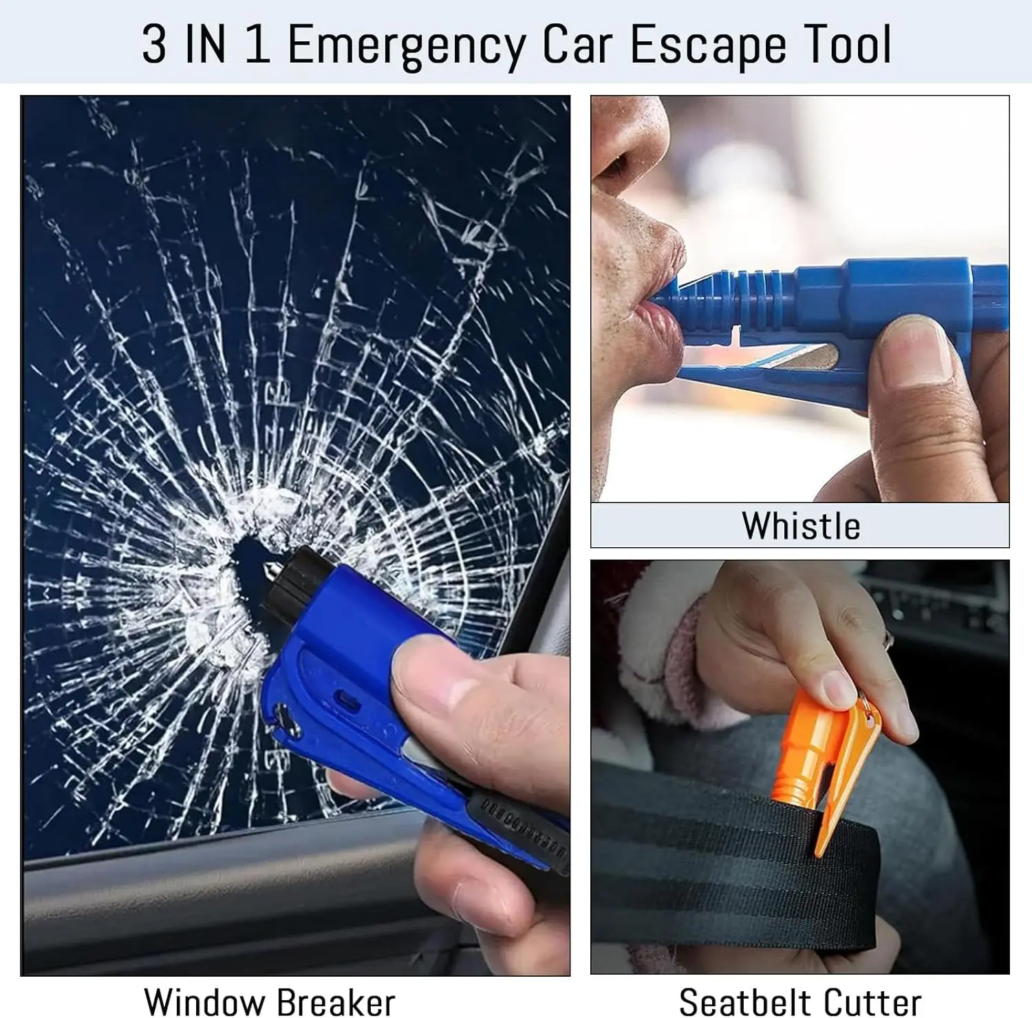Car Emergency Tool Kit - Młotek bezpieczeństwa do samochodu, narzędzie do