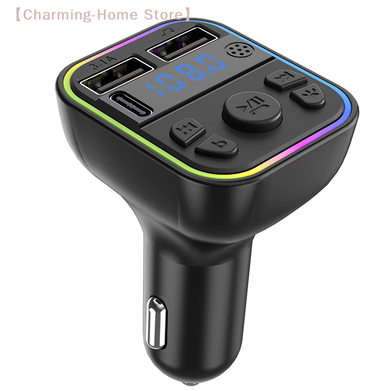 Fm Transmitter - 【M】Podwójna ładowarka samochodowa USB Type-C z