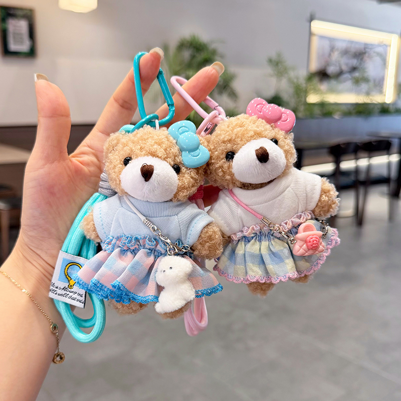 Car Accessories For Elderly - Kreatywny pluszowy miś z kokardą, uroczy