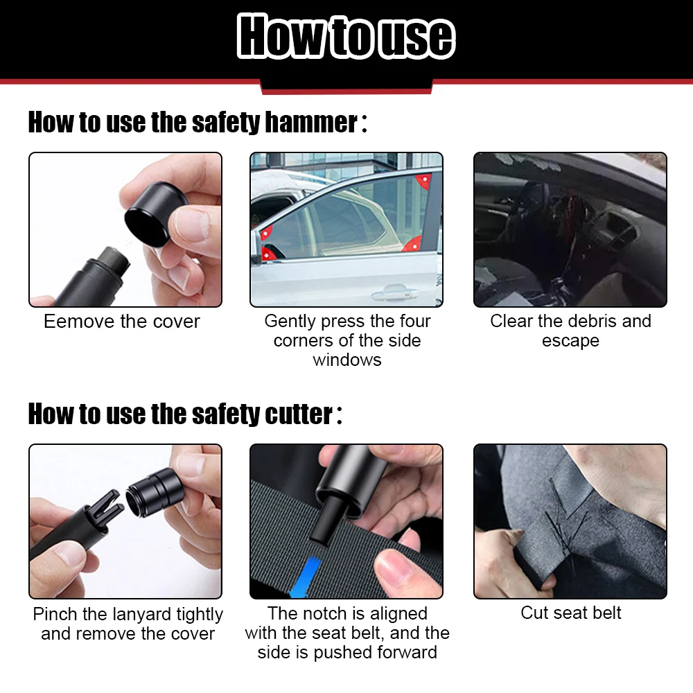 Młotek bezpieczeństwa do samoc – Car Emergency Tool Kit recenzja i cena
