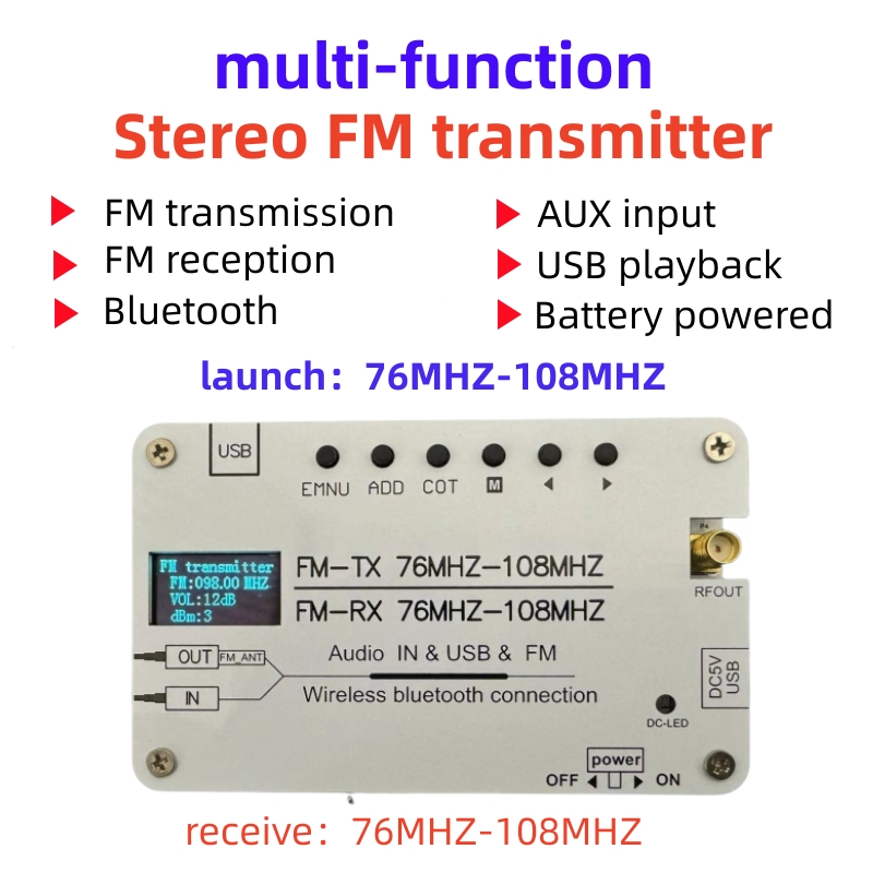 Nadajnik stereo FM Nadajnik FM – Fm Transmitter recenzja i cena